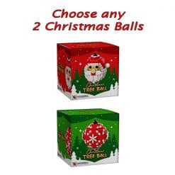 Choose 2 Christmas Balls set