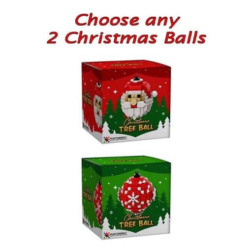 Choose 2 Christmas Balls set