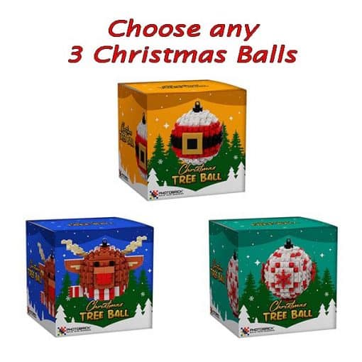 Choose 3 Christmas Balls set