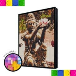 Buddha with flower 76.8cm x 102.4cm